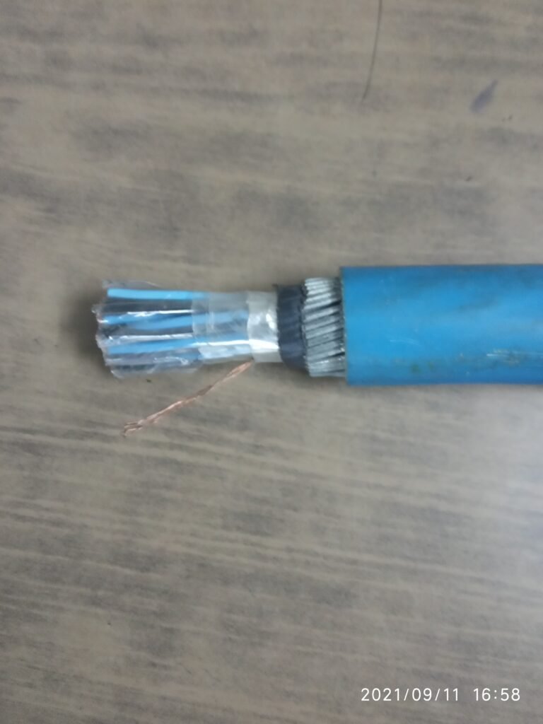 Multi-pair signal cable, for intrinsically safe applications, overall shielded and armoured